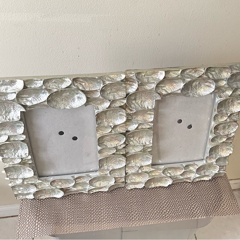 Z Gallerie High Shine Shell Picture Frames - Picture 2 of 3